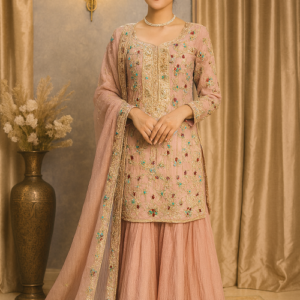 Baby Pink Sharara