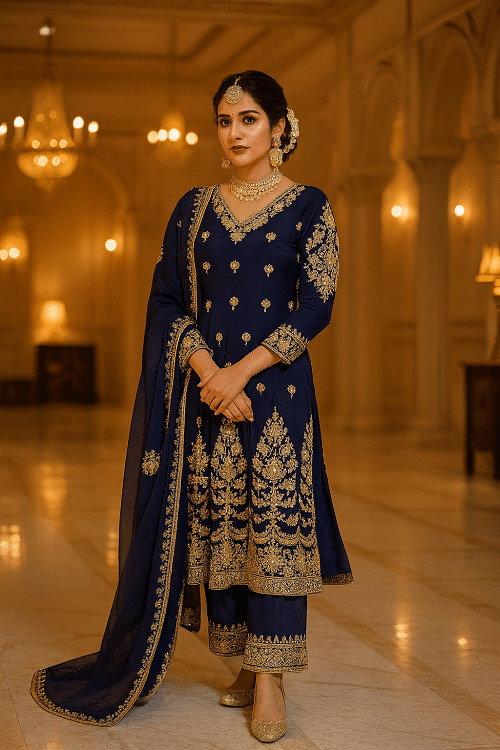 Customized Blue Suit