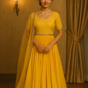 Yellow Anarkali Suit